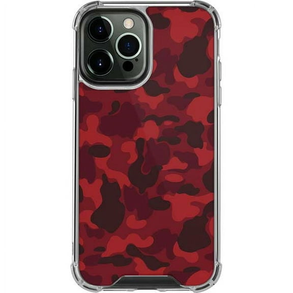 Skinit Red Street Camo iPhone 14 Pro Max Clear Case