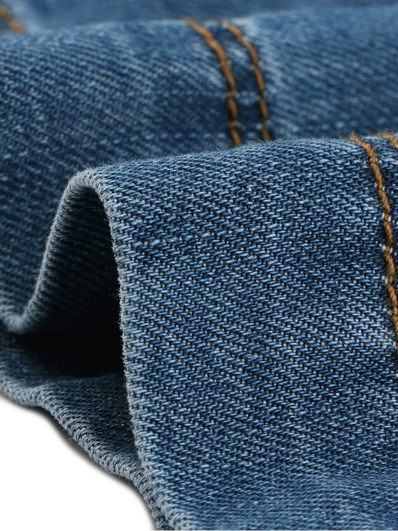 【BAON】Walkin Denim Wide Pants Free Shipping! Unique Bargains Women's Baggy Denim Pants