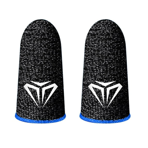 10pcs S02 Finger Cots Cover Game Controller Finger Sleeve para PUBG (Azul)
