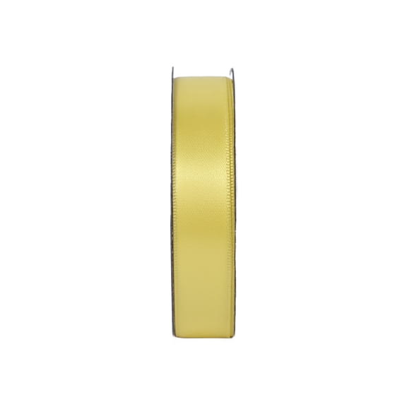Gwen Studios 5/8 Inch Bright Yellow Satin Ribbon, 6 Yards for Crafting