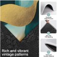 thumbnail image 3 of Teal and Gold Marble Fluid Art Pattern Kitchen Rugs Sets Of 3,Kitchen Runner Rugs Non Skid Washable,Decorative Kitchen Floor Mats for Kitchen,Sink,Laundry,17"x30"+ 17"x47" + 17"x59", 3 of 6
