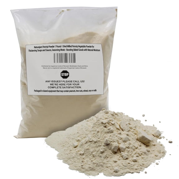 Naturejam Parsnip Powder 1 Pound - Dried Milled Parsnip Vegetable Powder for Thickening Soups and Sauces, Seasoning Meats - Boosting Baked Goods with Natural Moisture