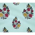thumbnail image 4 of oneOone Cotton Flex Fabric Leaves & Floral Block Printed Craft Fabric BTY 40 Inch Wide, 4 of 5