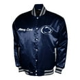 thumbnail image 2 of Men's Franchise Club Navy Penn State Nittany Lions Satin Full-Snap Jacket, 2 of 3