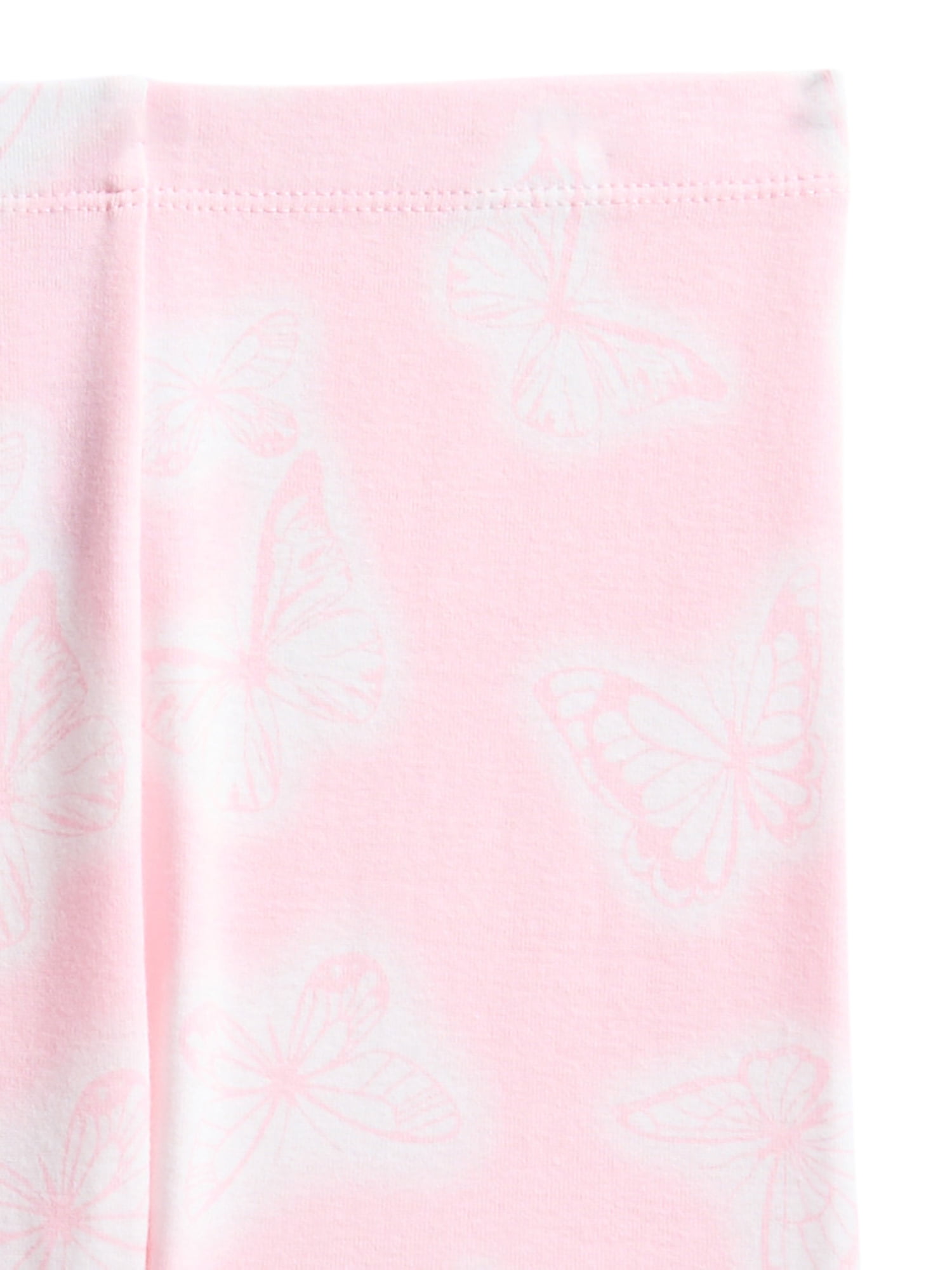 Wonder Nation Girls Short Sleeve Top, Pants and Shorts Pajama Sleep Set, 3-Piece, Sizes 4-10