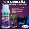 Migraine Headache Relief Combo Drinkable 500 ml. and 60 Caplets Relief Extra Strength