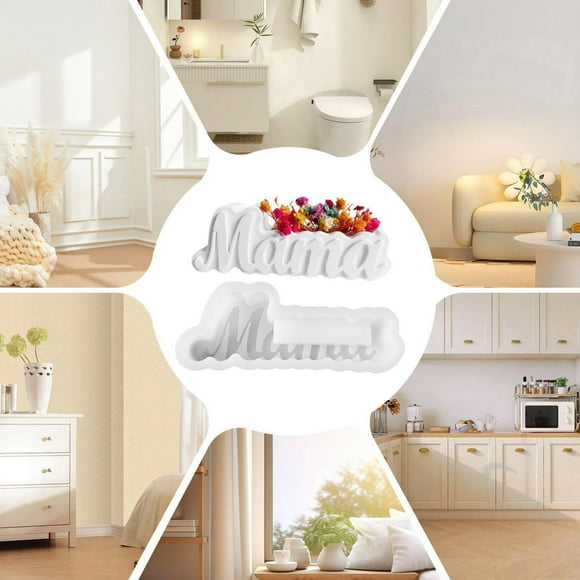 WIFKLSIIPG Mama Shape Vase Silicone for Making Soap Aroma Beads Car Freshie Vase Pendant Candle Resin Cement Gypsum Decorative Ornaments Day
