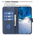 thumbnail image 3 of Nalacover Premium High Quality Wallet Case for iPhone 15 Plus, Strong Magnetic Clasp Case with [RFID Blocking] Card Holder Kickstand Magnetic,Leather Flip Case For iPhone 15 Plus, Blue, 3 of 8
