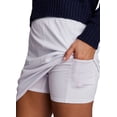 thumbnail image 2 of RBX Active Women's Golf/Tennis Woven Longer Length Flat Front Skort With Pockets, 2 of 4