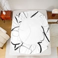 thumbnail image 5 of Homewish Graffiti Loves Pattern Bed Sheets,Happy Valentine'S Day King Sheets,White Black Sheet Set For Girls Kids,Super Cozy Room Decor,4pcs, 5 of 7