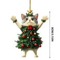 thumbnail image 3 of Lilixerw Cute Pet Christmas Ornament,3.15Inch 2D Acrylic Hanging Decoration for Xmas Tree Decor,Xmas Pet Keepsake Gift for Dog Cat Lovers, 3 of 9