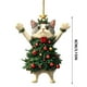 thumbnail image 3 of Seyotauo Cute Pet Pattern Acrylic Christmas Ornaments 3.15x3.15 Inch Double-Sided Pattern, Easy to Hang Christmas Tree Decorations Indoor, Festive Holiday Christmas Decor Gifts for Family Colleagues, 3 of 9