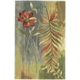 thumbnail image 4 of HomeRoots Wool 8x10 Blue green Hand Tufted Tropical Plant Indoor Area Rug, 4 of 10