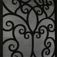 thumbnail image 6 of KaMic 72" x 80" Environment Damage Resistant Polyurethane Composite Exterior Entry House Front Door, Wrought Iron Door w/ Openable Tempered Rain Glass Window, Left-Hand Double Door Inward Swing Dark W, 6 of 16