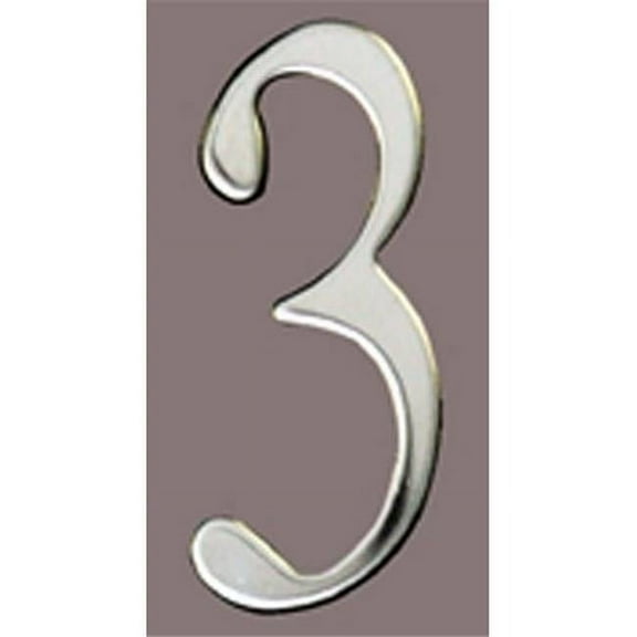 Mailbox Accessories Stnls Steel Address Numbers Size - 2 Number - 3-Stainless Steel