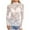 White, variant on Towmus Women's Mesh Top Long Sleeve Neck Sheer Blouse See Through Floral Lace Tops Casual Shirts