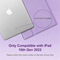 thumbnail image 2 of Detachable Wireless Keyboard Folio with Pencil Holder for 11-inch iPad 11th Gen 2025 (A16) & 10.9-inch iPad 10th Gen 2022,Purple New, 2 of 7