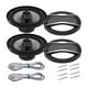 thumbnail image 2 of de para coche, 2 uds., fácil de instalar, duradero, a prueba de humedad, de , componente jinwen Bocina coaxial de alta fidelidad para coche, 2 of 8