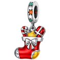 thumbnail image 1 of Charm navideño bota roja S925 fina XmasBoot01 1Pza Plata S925 Chapa Colgante Fijo Bota Navideña Plata/Multicolor Caja Bl, 1 of 3