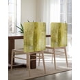 thumbnail image 5 of nqOlkjepod Yellow Chair Covers Set of 4, Decorative Chair Back Cover, Retro Oil Painting Modern Abstract Art Aesthetics Dining Room Chair Slipcovers Removable Chair Protectors Covers for Party, 5 of 7