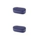 thumbnail image 1 of Sonducket Caja de joyería para mujer, collar, anillo de bolsillo, pendiente, cremallera, bolsa organizadora de 2 capas, soporte para regalos, Azul oscuro 2piezas, 1 of 6
