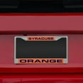 thumbnail image 3 of Syracuse NCAA Orange (Set of 2) Chrome Metal Laser Cut License Plate Frame, 3 of 6