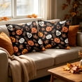 thumbnail image 4 of 18x18 Inch Orange White Pumpkin Throw Pillow Cover Soft Autumn Thanksgiving Farmhouse Seasonal Sofa Couch Decor Cushion Case, 4 of 4