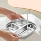thumbnail image 3 of Platos compartimentados para estudiantes de acero inoxidable 304 Plato A, 3 of 5