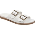 thumbnail image 1 of Women's Journee Collection Whitley Two Strap Slide White Faux Leather 8.5 M, 1 of 6