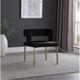 thumbnail image 2 of Meridian Furniture Caleb Black Velvet Dining Chair (Set of 2), 2 of 5