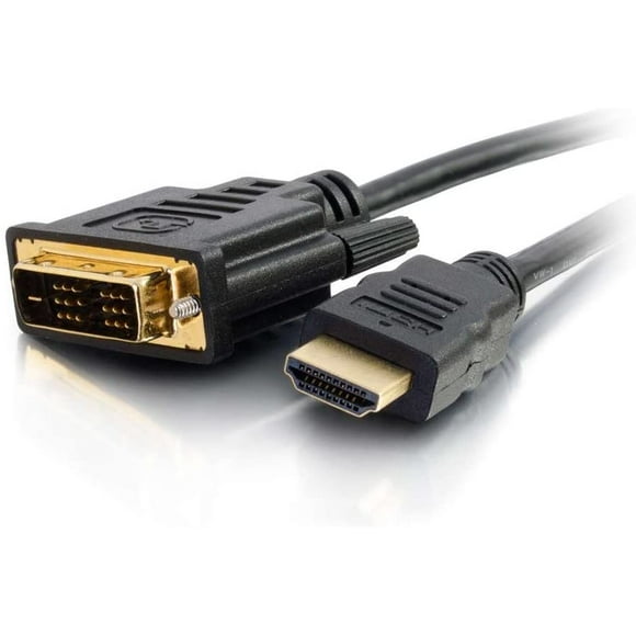 C2G 42516 HDMI à DVI-D Vidéo Numérique Cable, Noir (6,6 Pieds, 2 Mètres)