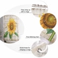 thumbnail image 2 of Shower Curtain Farmhouse Yellow Sunflower Bee Waterproof Shower Curtain Set with Hooks for Bathroom Showers,Stalls and Bathtubs,48x72In Vintage Wood Barn, 2 of 8