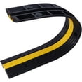 thumbnail image 2 of 5 Pcs Cable Protector Ramp Rubber Speed Bumps 6600Lbs Load with 12 Bolts Spike, 2 of 7