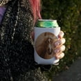 thumbnail image 3 of Horse Portrait Peach Can Cooler - Drink Sleeve Hugger Collapsible Insulator - Beverage Insulated Holder, 3 of 4