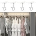 thumbnail image 4 of Shoreew Curtain Rod Holder Brackets Strong Load-bearing Adjustable Simple Installation Ceiling Mounted Self Adhesive Curtain Rod Hooks, 4 of 7