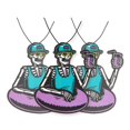 thumbnail image 1 of Ambientadores para coche, paquete de 4 ambientadores frescos (Chill Skeleton), 1 of 9