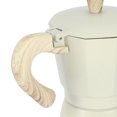 thumbnail image 3 of Aluminium Octagonal Coffee Pot Kettle Coffee Maker Moka Pot for Home Coffee Shop Faint Yellow, 3 of 8