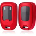 thumbnail image 4 of Key Fob Cover Compatible with GMC Sierra Acadia Terrain Yukon Chevy Silverado Suburban Tahoe 2018-2024 4 Button Keychain Case Holder Protector,Red, 4 of 6