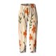 thumbnail image 5 of Pantalones de Mujer Traje Verano Cómodo de Moda Impreso Pantalones Recortados, Pantalones Elásticos Casuales, 5 of 5