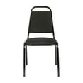 thumbnail image 5 of Flash Furniture Trapezoidal Back Stacking Banquet Chair in Black Fabric - Black Frame, 5 of 9