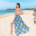 thumbnail image 5 of Women Sarong Wraps Soccer Star Footballs Swimsuit Beach Pareo Bikini Coverups Skirt M, 5 of 7