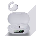 Ecouteurs Bluetooths, 3D HiFi Casque stéréo sur oreille avec boîtier de charge, touche contrôle sans fil écouteurs réduction du bruit pour la gymnastique de course