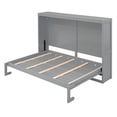 thumbnail image 3 of Full Size Murphy Bed Wall Bed, Gray, 3 of 13