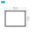 thumbnail image 2 of Unique Bargains Cadre Photo Magnétique 8x10, 3 Pcs Cadre Magnétique Cadres Photo Magnétiques Réutilisables pour Réfrigérateur, Gris, 2 of 7