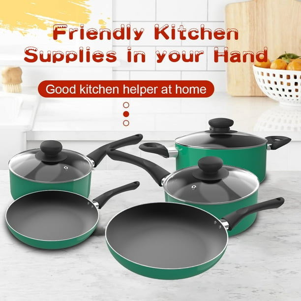 Basics Non-Stick Cookware 15-Piece Set, Pots, Pans and