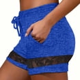 thumbnail image 1 of Timegard Yoga Shorts Womens Lace Elastic High Waisted Drawstring Summer Comfy Gym Shorts with Pockets, 1 of 6