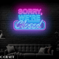 thumbnail image 2 of C-CRAFT Sorry We're Closed Neon Led Light Wall Art for Business Store Shop Decor, 2 of 4