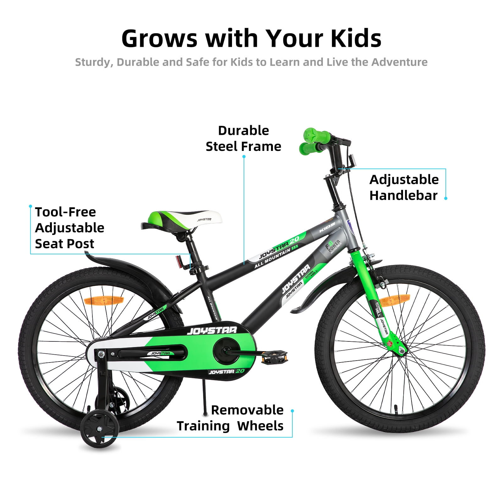 Joystar Berry Kids Bike 12-20 Inch with Training Wheels