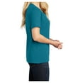 thumbnail image 3 of Yellow Rooster Women's Core Cotton V-Neck Tee Teal M, 3 of 6