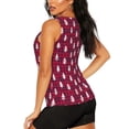 thumbnail image 3 of Daiia white Tree red plaid Printed Womens Workout Tops for Women Quick-dry Tank Tops Mesh Yoga Shirts Athletic Running Tank Tops Sleeveless Gym Clothes-XX-Large, 3 of 7